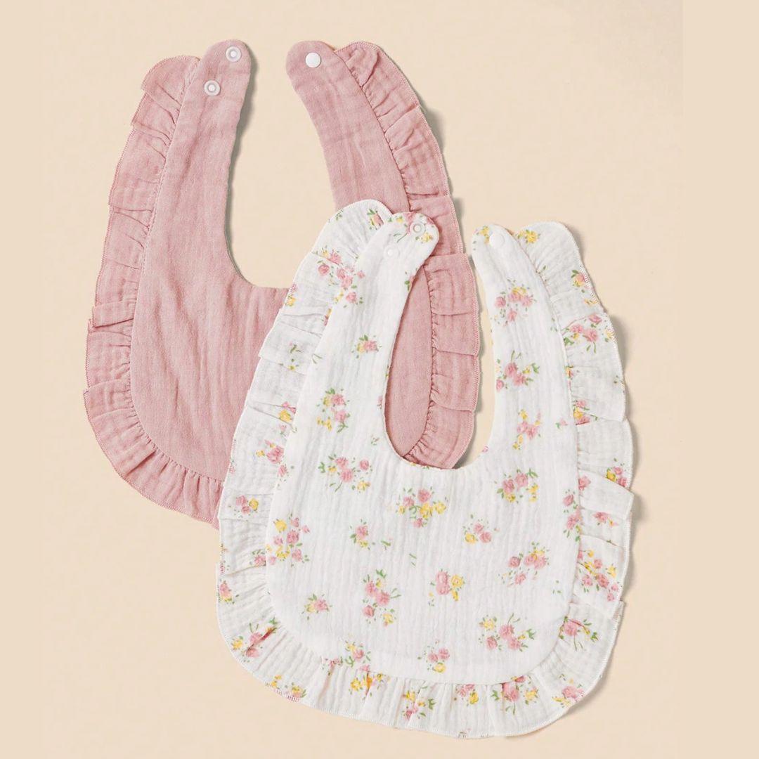 Kit Babadores Floral & Frutinhas – Dinda Mima